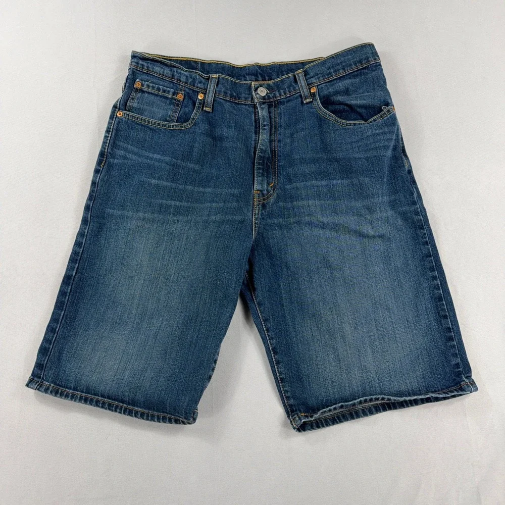Levi's 569 Loose Fit‎ Denim Shorts Blue Baggy Casual Mens W34